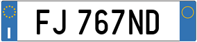 Truck License Plate